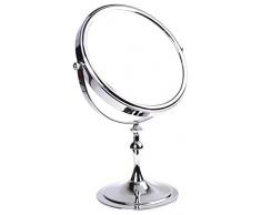 HIMRY Espejo 5Â aumentos, 8Â Inch, Giratorio 360Â Â°. Espejo de Dos Caras: Normal y 5Â aumentos, maquillarse Viaje Espejo, Afeitado Espejo, 20Â cm de diÃ¡metro, Cromado, kxd3105Â âÂ 5Â x