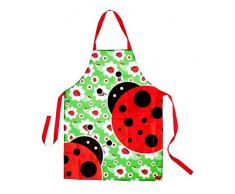 VIGAR Delantal Ladybug, 90% 10% PU | Tiras: Polyester, Dimensiones: 71 x 1 x 81 cm