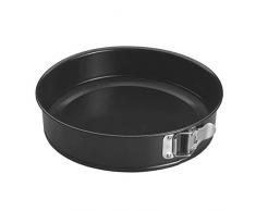 Metaltex Dolceforno Superior Molde de Repostería Desmontable, Acero, Negro, 26 cm