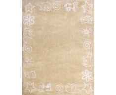 Aratextil Prado Alfombra Infantil, Algodón, Beige, 120x160 cm