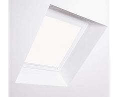 Bloc persianas para Ventana de Techo Velux, Marco de Aluminio Blanco Opaco, MK4