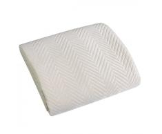 Eurofirany Manta Exclusiva Glamour Colcha, 220 x 240 cm, Tela, Crema Sofia