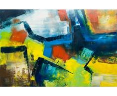 Legendarte PL-100 Cuadro Cruce de Ríos. Impresión Digital sobre Lienzo, Multicolor, 50x70