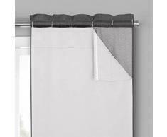 Eclipse Opaco thermaliner par de Cortinas, Blanco, 80