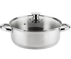Vier CI22 Cacerola, DiÃ¡metro 22cm, Acero Inoxidable 18/10