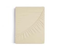 Burrito Blanco | Sábanas bajeras 90x190/200 cm | Cama de 90 cm(+ Medidas Disponibles) | Tejido de Algodón-Poliéster 50/50 | Diseño A7 Beige