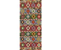 Vilber Kilim.2578 DU 01 78X180 Alfombra, Vinilo, Multicolor, 78 X 180