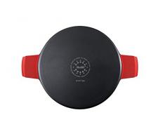 IBILI Excelente Titanio 36 - Plato Redondo con Tapa (Aluminio, Talla única), Color Negro