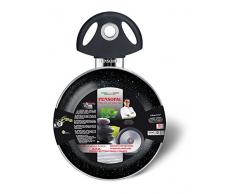 Pensofal Biostone Sartén, Aluminio, Baquelita, Acero Inoxidable, Negro, 14 cm