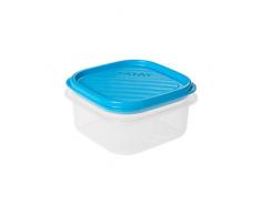 Tatay Fiambrera de Alimentos, Hermética, Tapa Flexible a Presión, Libre de BPA, Apto Microondas y Lavavajillas, Color Azul, Medidas: 10 x 10 x 5,5 cm, 0.3L de Capacidad