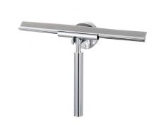 Haceka Kosmos Chrome Limpiacristales con Soporte, Metal, Gris, 5.2x25.8x17.4 cm