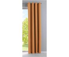 Gardinenbox Newyork 201920600 - Cortina Opaca (225 x 140 cm, 1 Unidad), Color Naranja