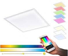 EGLO SALOBRENA-C Lámpara de techo, panel LED, 34 W, Blanco, 595 x 595 mm