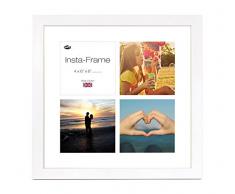 Inov8 16 x 40,64 cm Insta-Frame Kayla Marco para Instagram 4/Cuadrado Fotos con paspartú Blanco y Blanco con Borde, Blanco