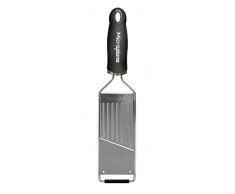 Microplane Mandolina con Protector, Acero Inoxidable, Negro, 31.5x7.5x3 cm