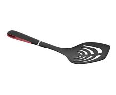 Jata AC5 - Espumadera de Nylon, Mango ErgonÃ³mico Silicona, Antideslizante, Apto Lavavajillas, Resistencia 240Â°, Negro