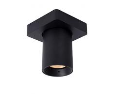 Lucide NIGEL - Foco de techo - LED Dim to warm - GU10-1x5W 2200K/3000K - Negro