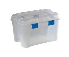 Allibert 191005 - Cubo de almacenaje con Tapa, Color Transparente