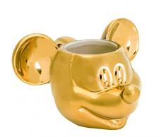 Joy Toy 62147Â Mickey Mouse Deluxe 3d goldige Taza de cerÃ¡mica (13,5Â x 12Â x 8,5Â cm), color dorado