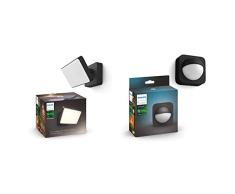 Philips Hue â LÃ¡mpara inteligente, Proyector de Exteriores LED Inteligente, Compatible con Alexa y Google Home + Sensor de movimiento exterior, Accesorio para bombillas y lÃ¡mparas inteligentes Hue