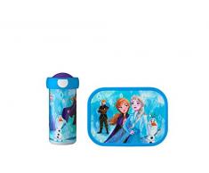 Mepal - Fiambrera Campus - Fiambrera para Niños con Vaso Escolar y Fiambrera - Fiambrera & Botella para Llevar - Apta para Lavavajillas y sin BPA - 300 ml + 750 ml - Frozen 2