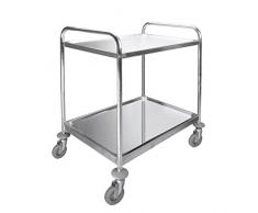 Lacor 66249 - Carro servicio desmontable, 2 bandejas