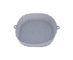 Mnixy Air Fryer Liner Silicona Reutilizable Horno Microondas, Hornear, Barbacoa, Freidora, gris, 39CM*35CM*14CM