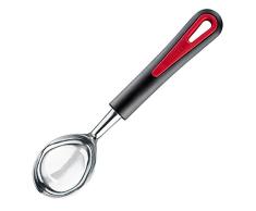 Westmark Cuchara para helado, Cromado, Longitud: 21,5 cm, Metal fundido/plÃ¡stico, Gallant, Negro/rojo, 29582270