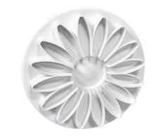 PME SD615 Cortador de Ã©mbolo de Girasol, Margarita, Gerbera, 70 mm, 16 pÃ©talos, PlÃ¡stico, Blanco