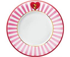 United Labels 0105766 Best of Snoopy - Plato pequeño (porcelana, 22 cm), color rojo y blanco