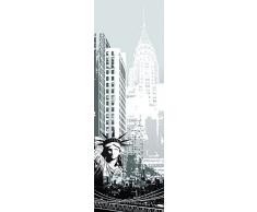 Plage Vinilo de decoración de nevera, frigorifico y muebles de cocina - Nueva York, 180 x 59,5 cm