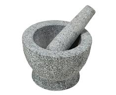 Kesper 71502 - Mortero y maza de Granito, 18 x 12 centÃ­metros, Color Gris