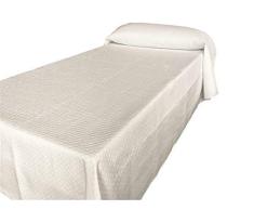 Textiles el Cid Dados C/2 Cama, Algodón-Poliéster, Beige, 58x30x8.4 cm