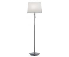 Trio Lighting - Lámpara de Pie decorativo moderno Lyon, bombilla no incluida, apto para bombillas LED retrofit, Material Metal, Color NÃquel mate