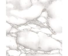Venilia Lámina adhesiva | Mármol gris Aspecto mármol Gris | 90cm x 2,1m, Espesor 95μ | Vinilo autoadhesivo para muebles o cocina, decorativas papel pintado pared | PVC sin ftalatos | Fabricado en UE