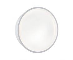 Paulmann Platorno 94697 Luminaria Exterior LED Aplique Platomo Resistente al Agua de mar IP44 Redonda 180mm 3000K 14,5W 1200lm 230V, Blanco, plÃ¡stico, 14.5 W