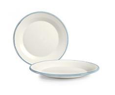 IBILI Versalles - Plato de Postre (Porcelana, 18 cm), Color Blanco, Talla única