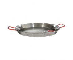 LA IDEAL - Paellera valenciana para 8 personas, 38 cm, Gris