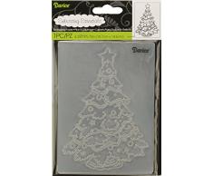 Darice Carpetas de estampación, Plantilla árbol de Navidad, Plastic, 10,8 x 14,6 cm
