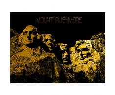 Mount Rushmore Presidents South Dakota USA Landmark Art Print Canvas Premium Wall Decor Poster Mural presidente Estados Unidos de America Punto de referencia pared PÃ³ster