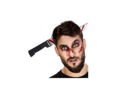 Atosa 57513 Diadema de Cuchillo con Sangre para Halloween, 33x15 Cm