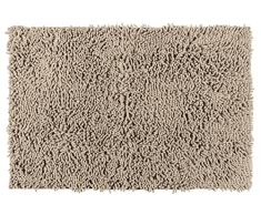 Wenko Alfombra de baño Chenille arena 50 x 80 cm - Alfombrilla para bañera, alfombrilla para ducha, aterciopelada y antideslizante, Poliéster, 50 x 80 cm, Beige