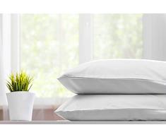 Burrito Blanco Funda de Almohada de HostelerÃ­a H12 | 100% AlgodÃ³n | Funda de Almohada Cama 120 | Color Blanco