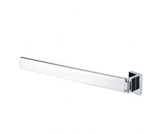 Haceka Edge Chrome Toallero con Barra Orientable, Metal, Gris, 39x3.6x5.4 cm