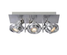 Lucide LANDA - Foco de techo - LED Dim to warm - GU10-3x5W 2200K/3000K - Cromo mate