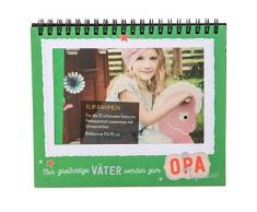 Goldbuch - Marco de Fotos para 12 Fotos de 10 x 15 cm, Marco para Fotos en paspartú y con Mensajes de Texto, Marco de Fotos para Personalizar, Papel, 18 x 16 x 2 cm