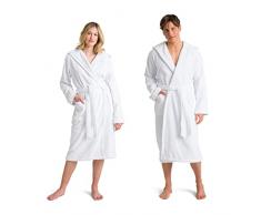 MÃ¶ve 270790661001_XL - Albornoz con Capucha (Talla XL), Color Blanco