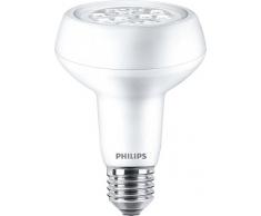 Philips CorePro LED intensidad no regulable cálido 40 ° ángulo de haz reflector halógeno R80 foco luz, blanco, 7 W, E27, sintético, Blanco, E27, 7 wattsW 240 voltsV