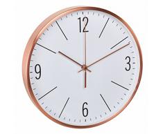 TFA Dostmann de Radio Reloj de Pared con Marco de Cobre, Cobre, 30Â x 4Â x 30Â cm