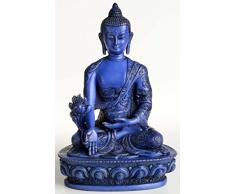 Buda Figuras/Billy Held Medicina Buda Estatua de Buda, Resin, Azul, 20Â cm